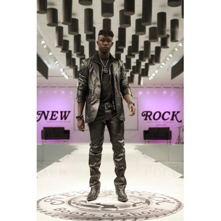 W.NRH03-R1 NAPA NEGRA  RED LEATHER MEN JACKET