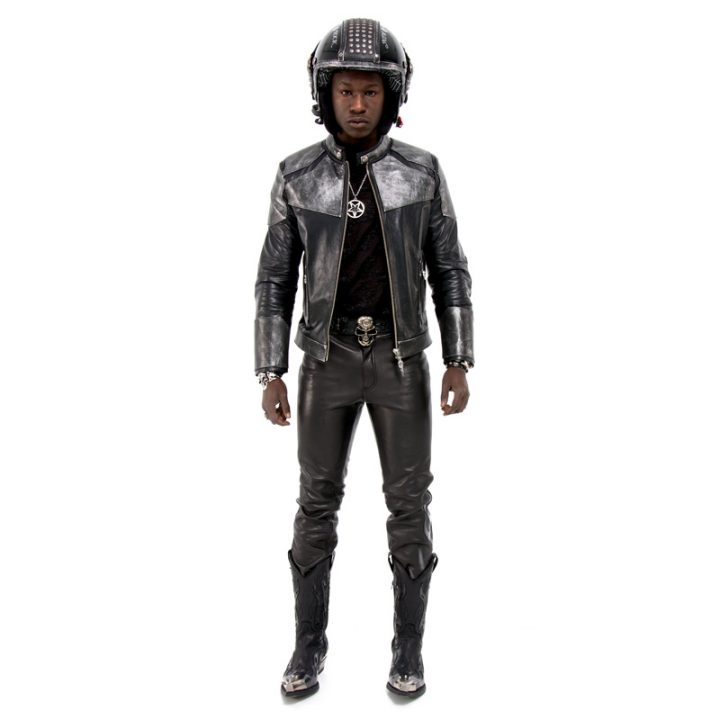 W.NRH043-R1 BOX PLANE ROADSTAR NEGRO MEN JACKET – Image 4