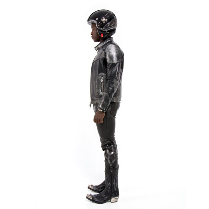 W.NRH043-R1 BOX PLANE ROADSTAR NEGRO MEN JACKET – Image 5
