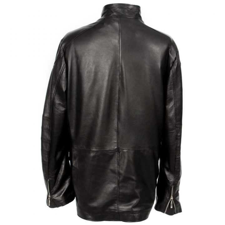 W.NRH12-R1 NAPA NEGRO MEN LEATHER JACKET – Image 3
