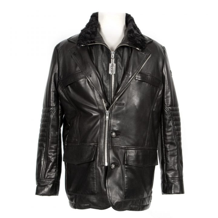 W.NRH13-R1 ANILINA NEGRO MEN JACKET