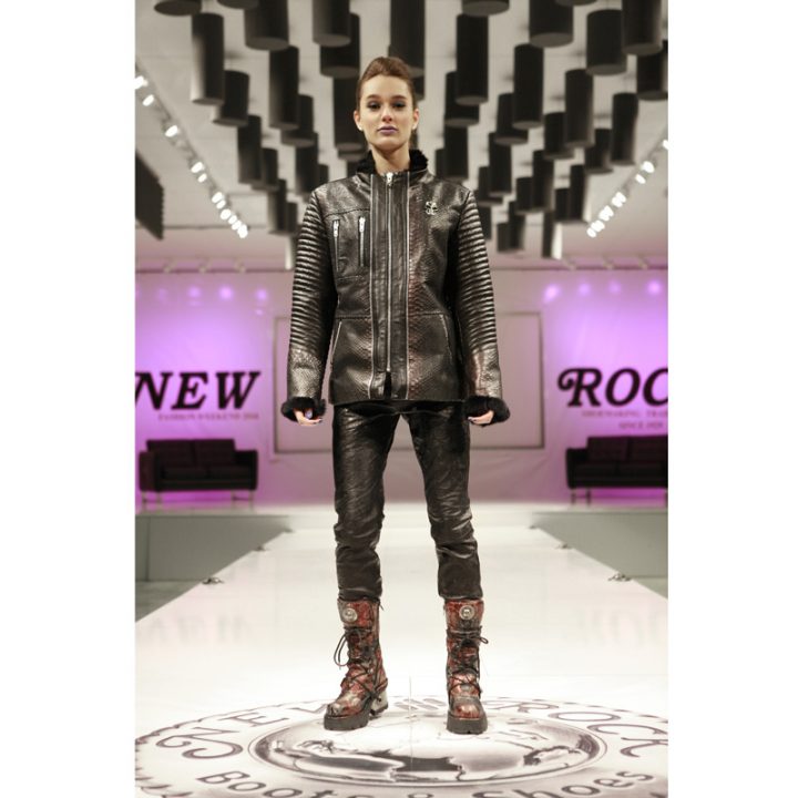 W.NRM24-R1 NAPA NEGRO SERPIENTE LILA WOMEN JACKET