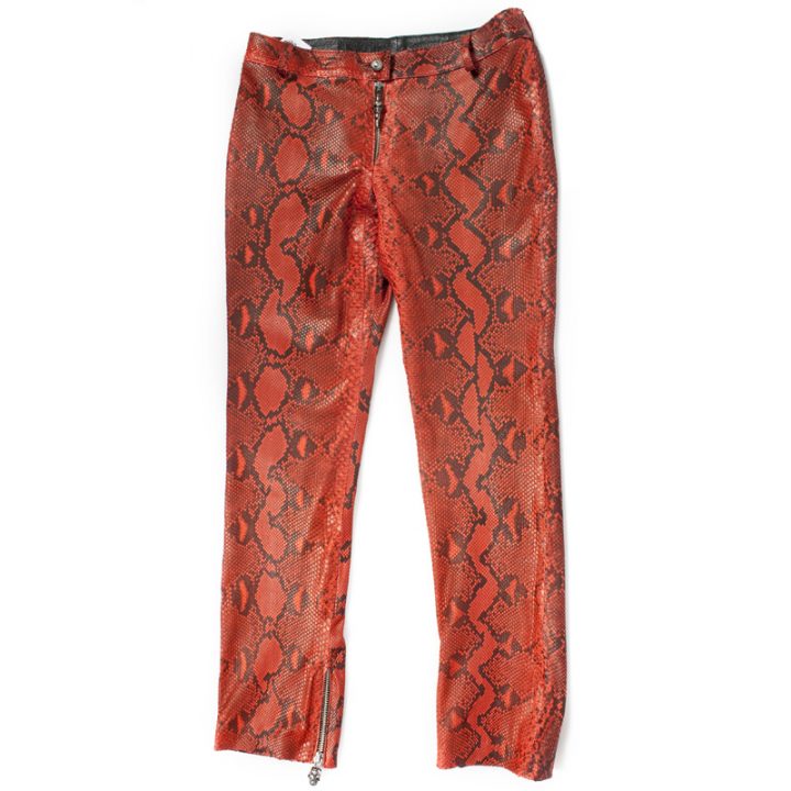 W.PANTS007-S1 PITON ROJO VINTAGE NEGRO