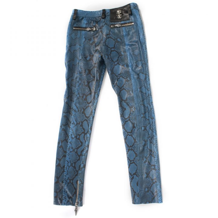 W.PANTS007-S3 PITON AZUL VINTAGE NEGRO – Image 2
