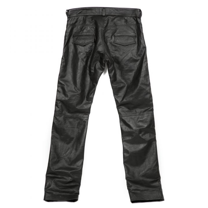 W.PANTS011-R1 BLACK LEATHER PANTS – Image 2