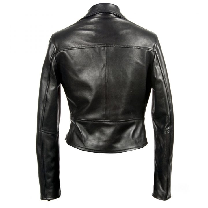 W.PUNKJACK01-R5 PITON ROJO, NAPA NEGRA WOMEN JACKET – Image 3