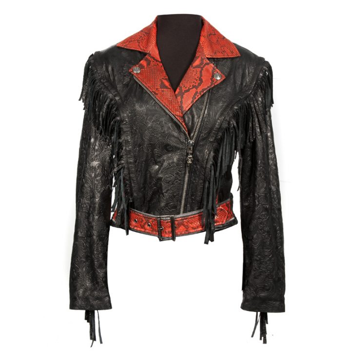 W.PUNKJACK20-S2 NAPA VINTAGE NEGRO PITON ROJO