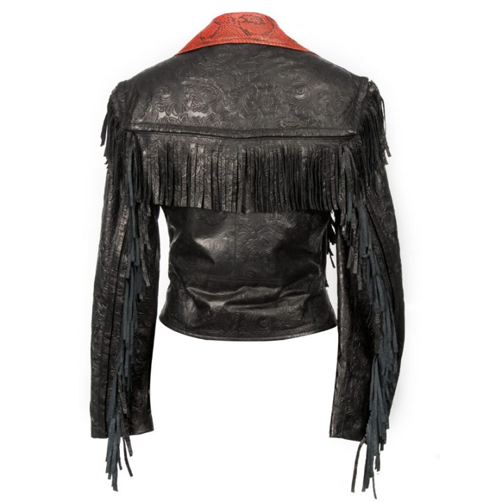 W.PUNKJACK20-S2 NAPA VINTAGE NEGRO PITON ROJO – Image 2