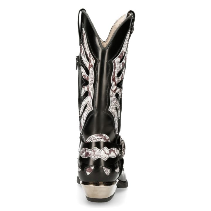 'Bottes hautes' Blanc, Noir New Rock M-7991P-C2 – Image 6