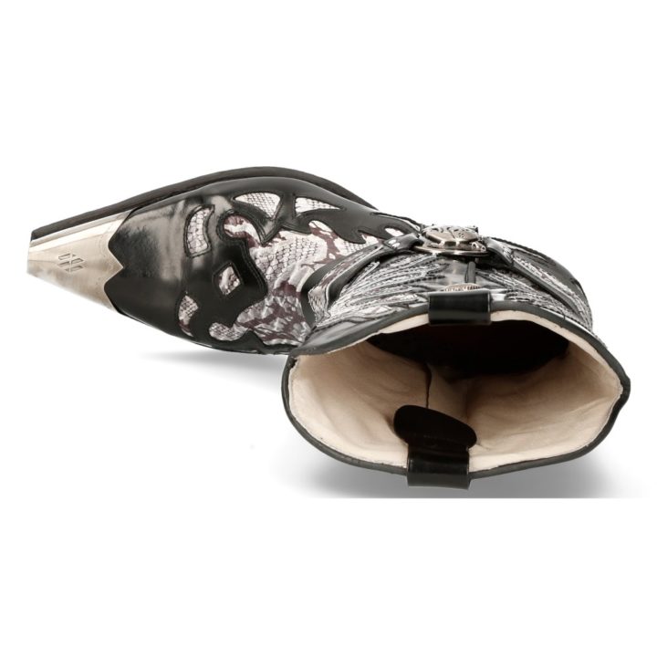 'Bottes hautes' Blanc, Noir New Rock M-7991P-C2 – Image 8