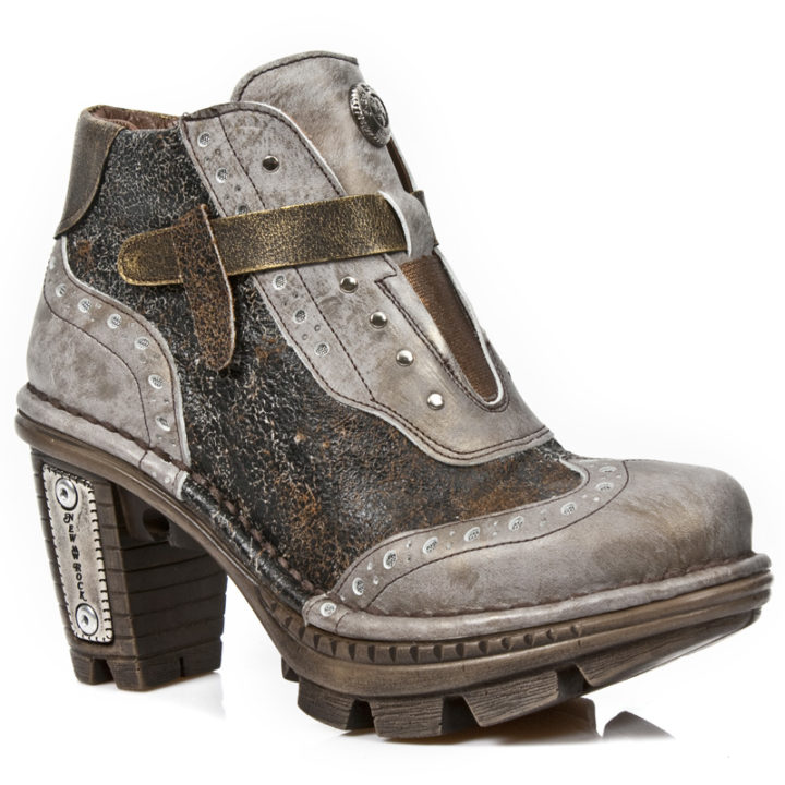 Chaussures Beige, Marron, Or New Rock M-NEOTR003-C6 – Image 3