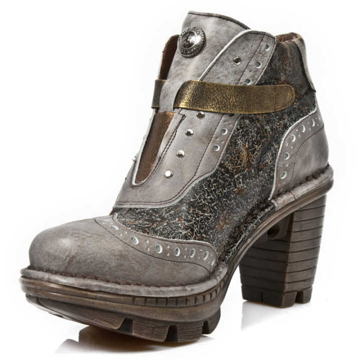 Chaussures Beige, Marron, Or New Rock M-NEOTR003-C6 – Image 5