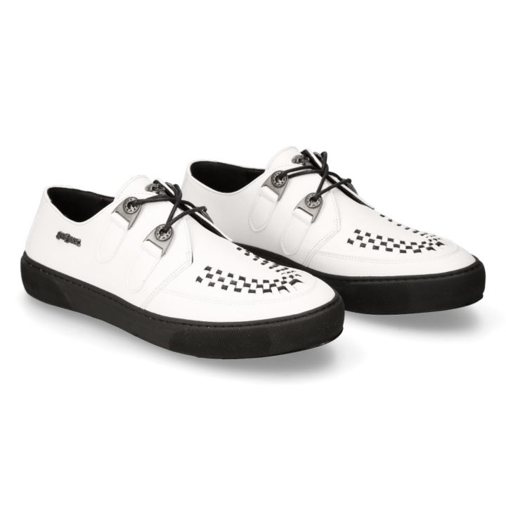 Chaussures Blanc, Noir New Rock M-REBEL001-V3