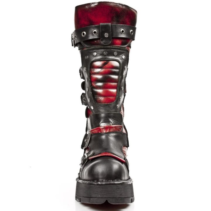 'Bottes hautes' Noir, Rouge New Rock M-1021-C2 – Image 3