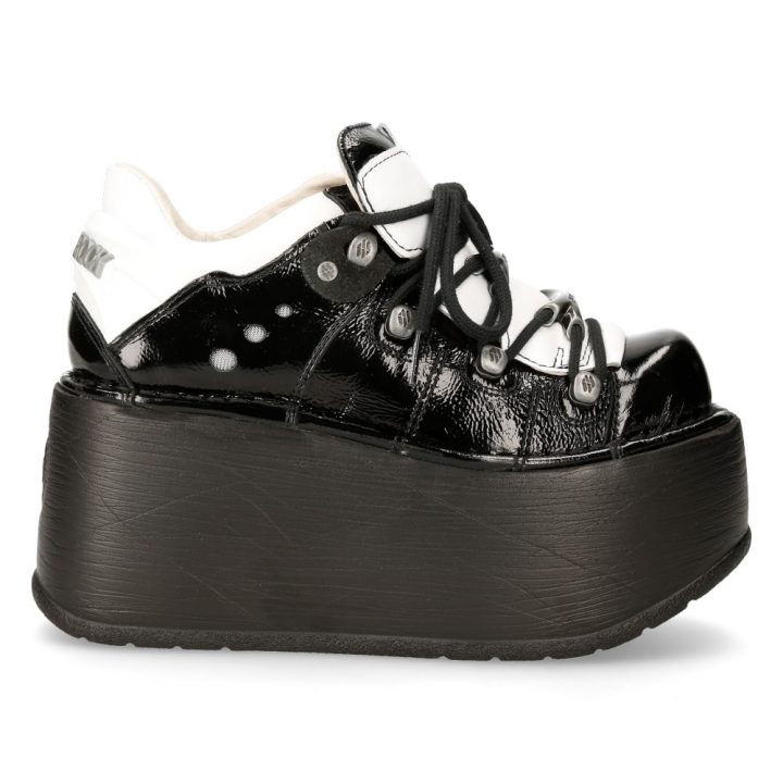 Bottines Blanc, Noir New Rock M-120N-S49 – Image 2