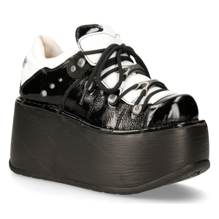 Bottines Blanc, Noir New Rock M-120N-S49 – Image 3