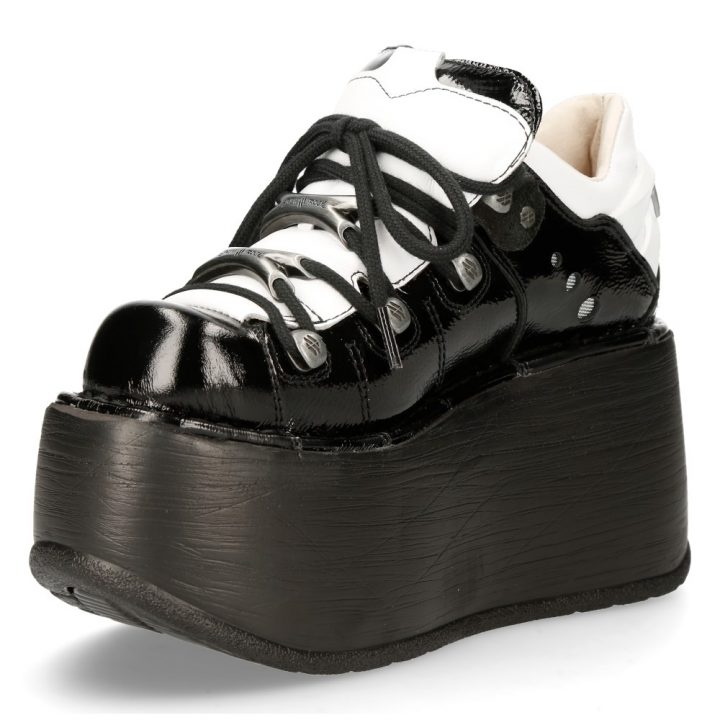 Bottines Blanc, Noir New Rock M-120N-S49 – Image 5