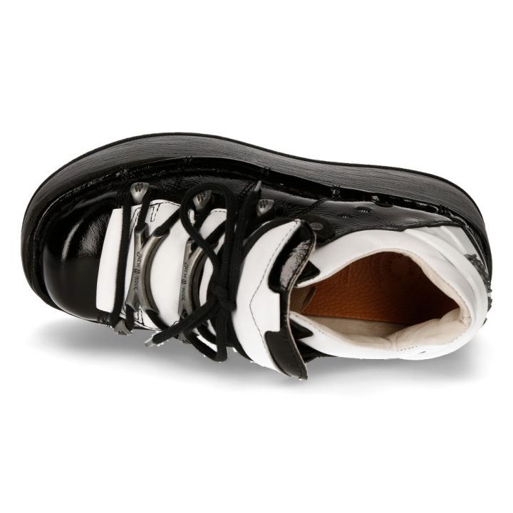 Bottines Blanc, Noir New Rock M-120N-S49 – Image 8