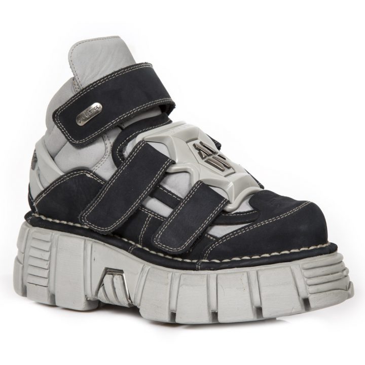 Bottines Gris, Noir New Rock 285-S23 – Image 2