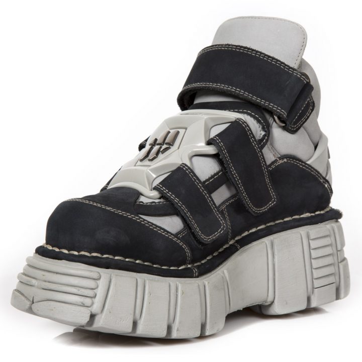 Bottines Gris, Noir New Rock 285-S23 – Image 4