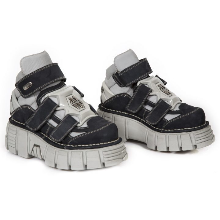 Bottines Gris, Noir New Rock 285-S23 – Image 8