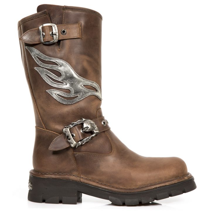Bottes Argent, Marron New Rock M-MC7601-S2 – Image 2
