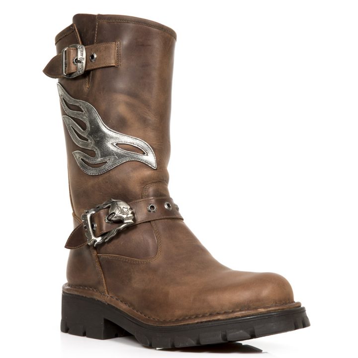 Bottes Argent, Marron New Rock M-MC7601-S2 – Image 3