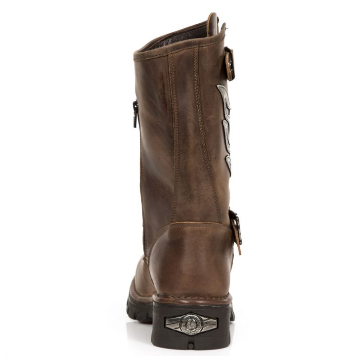 Bottes Argent, Marron New Rock M-MC7601-S2 – Image 6