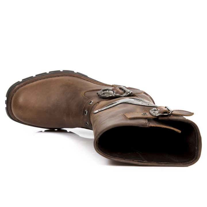 Bottes Argent, Marron New Rock M-MC7601-S2 – Image 8