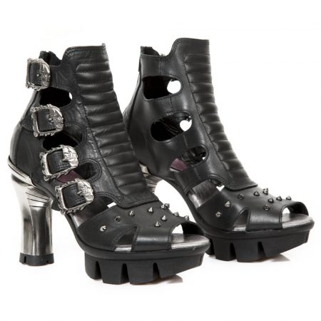 Bottines Noir New Rock M-NEOPUNKS102-S1
