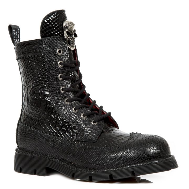 Bottines Noir New Rock M-NEWMILI110-C9 – Image 2