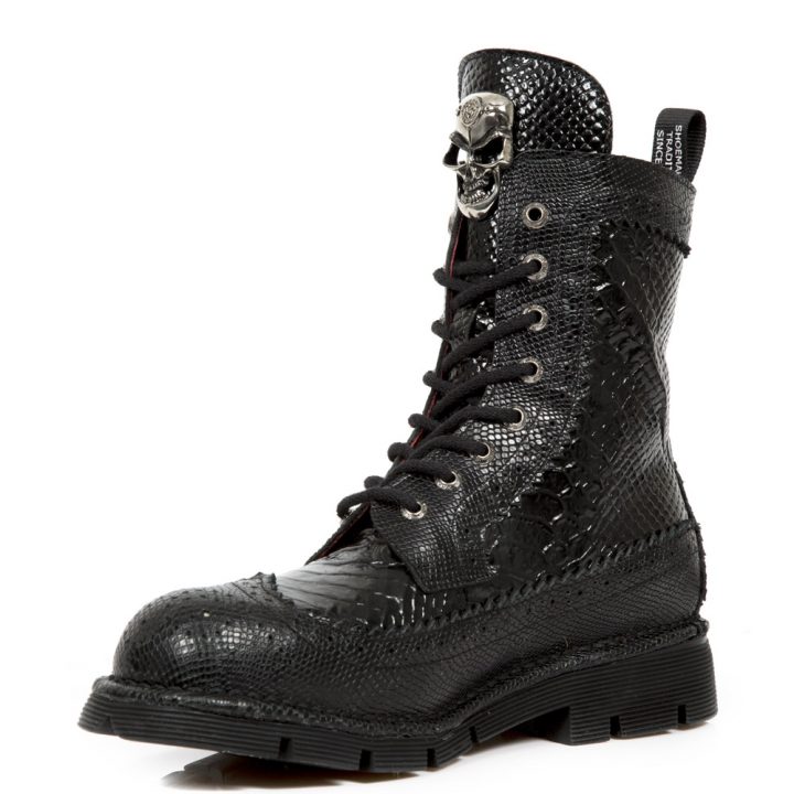Bottines Noir New Rock M-NEWMILI110-C9 – Image 4