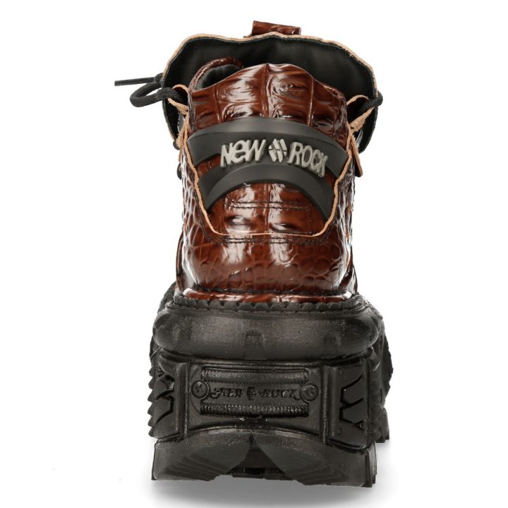 Bottines Marron, Noir New Rock M-106M-C13-1 – Image 6