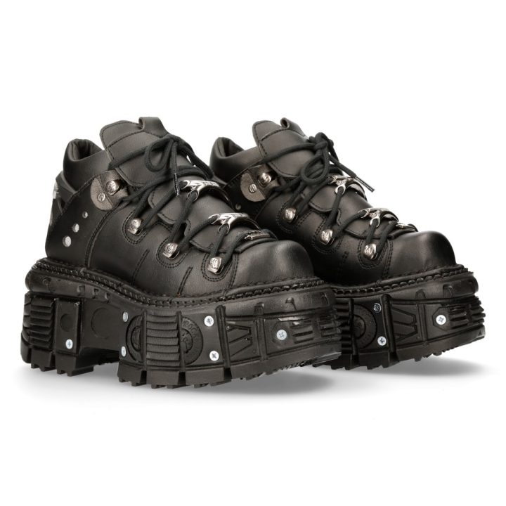 Chaussures vegan Noir New Rock M-TANK106N-V2