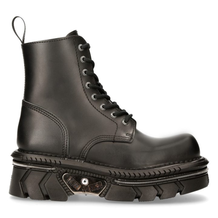 Bottines Noir New Rock M.MILI084N-S6 – Image 2
