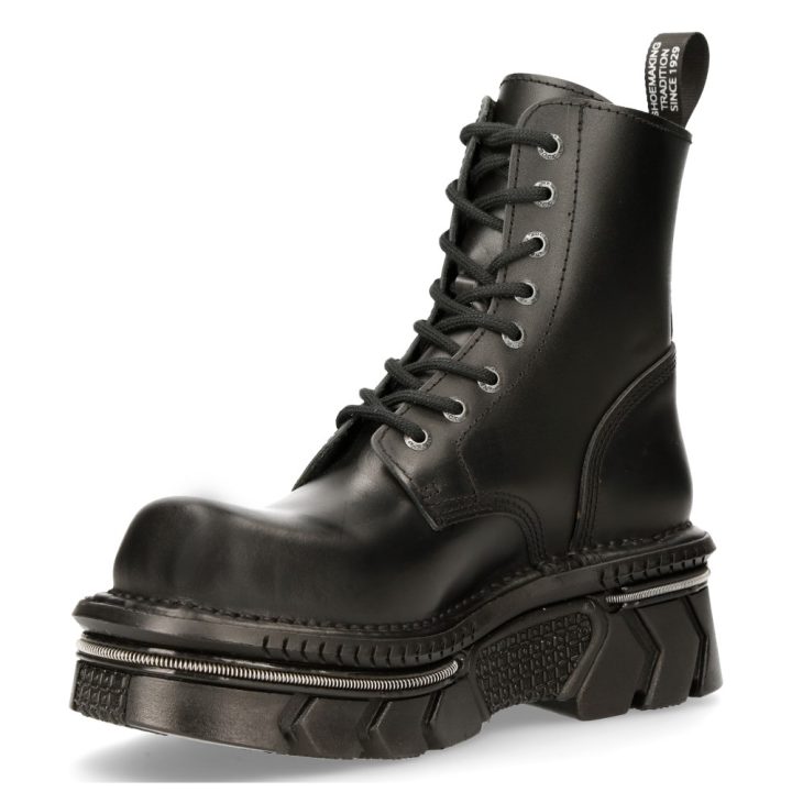 Bottines Noir New Rock M.MILI084N-S6 – Image 5
