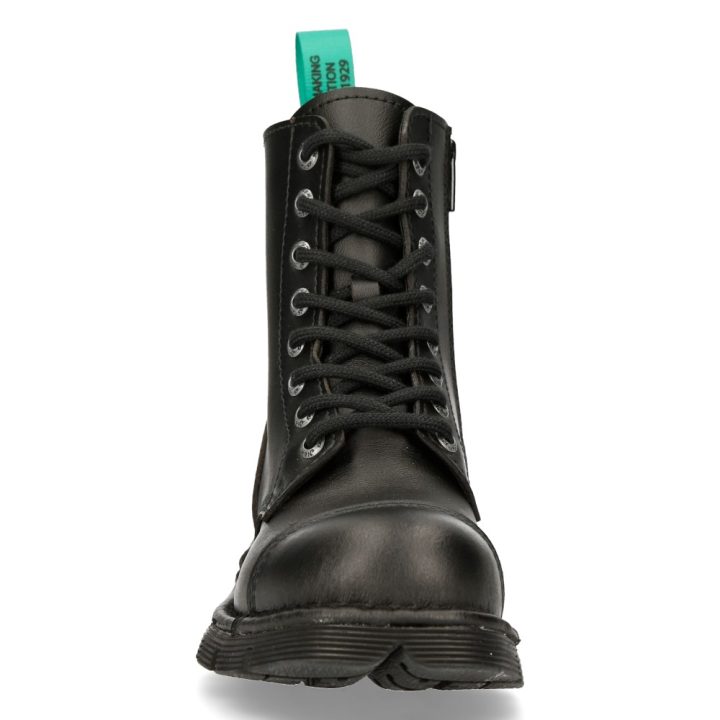 Bottines vegan Noir New Rock M-NEWMILI083-VS1-1 – Image 4