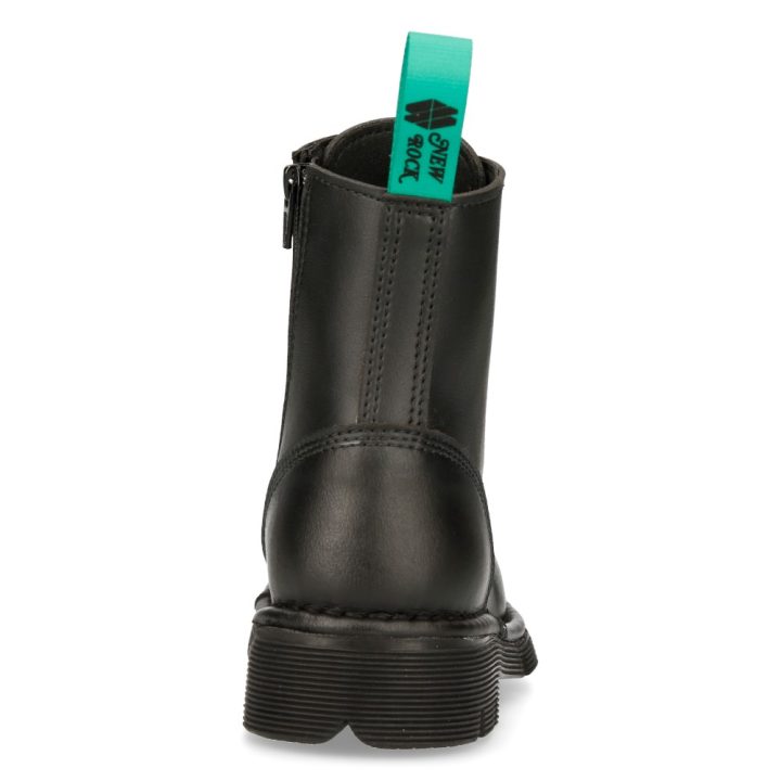 Bottines vegan Noir New Rock M-NEWMILI083-VS1-1 – Image 6
