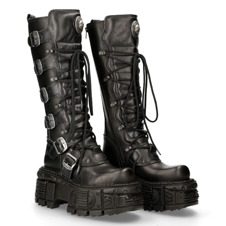 'Bottes hautes' Noir New Rock M-272-S3