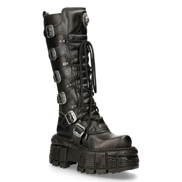 'Bottes hautes' Noir New Rock M-272-S3 – Image 3