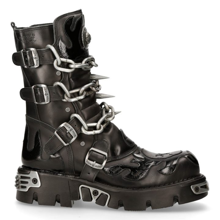 Bottes Acier, Noir New Rock M-727-S5 – Image 2
