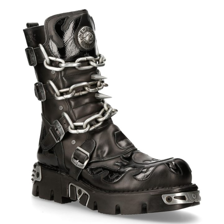 Bottes Acier, Noir New Rock M-727-S5 – Image 3