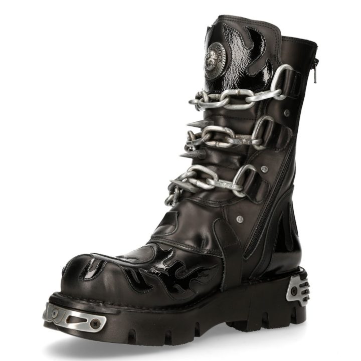 Bottes Acier, Noir New Rock M-727-S5 – Image 5