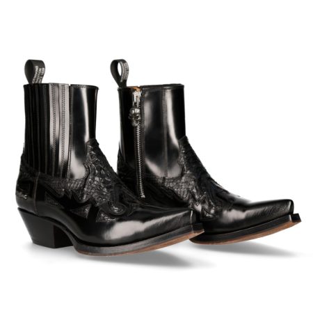 Bottines Noir New Rock M-7721C-C2