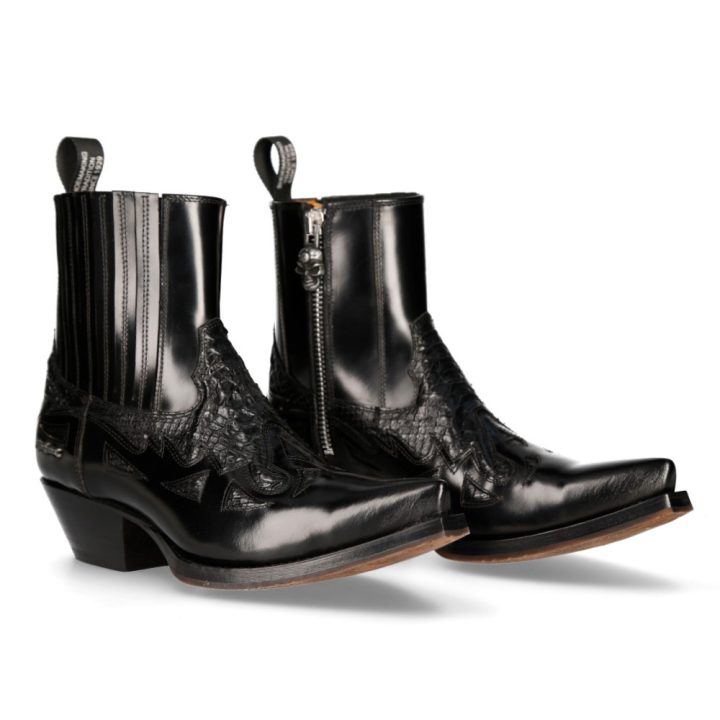 Bottines Noir New Rock M-7721C-C2