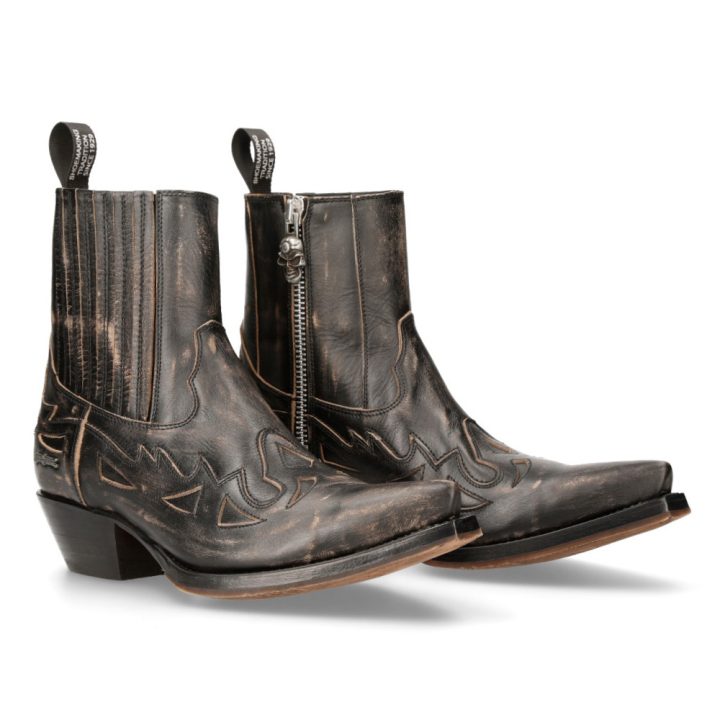 Bottines Noir New Rock M-7721C-C7