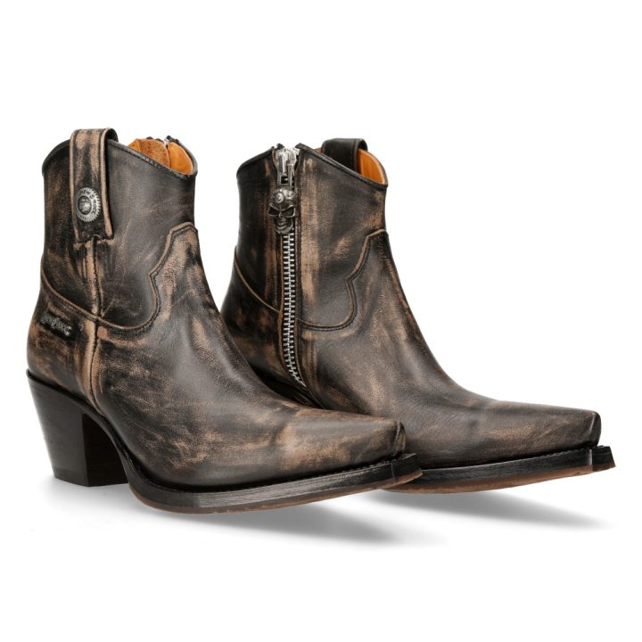 Bottines Noir New Rock M-7729C-C12