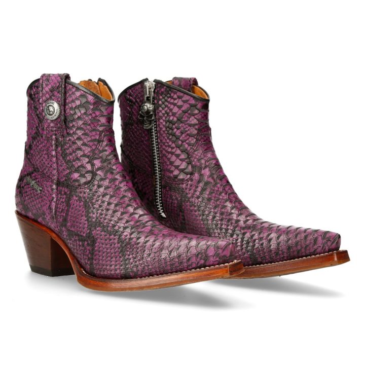 Bottines Lilas New Rock M-7729C-C13
