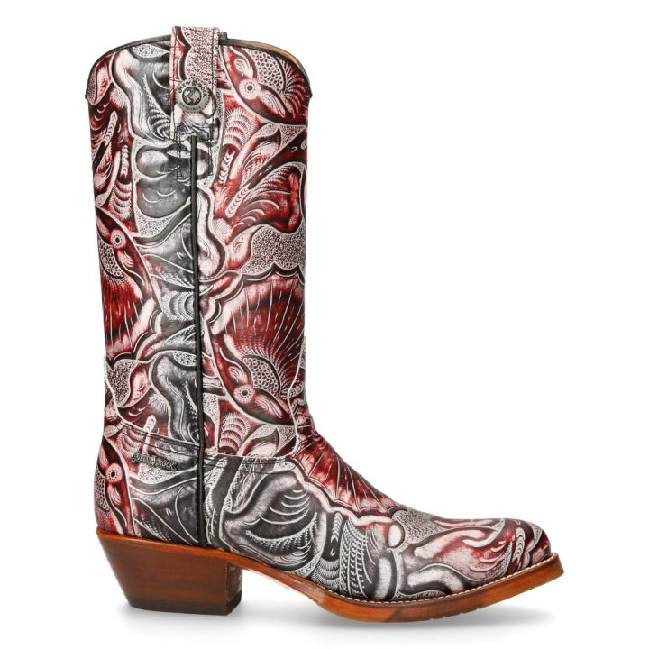 Bottes Acier, Rouge New Rock M-7731CL-C6 – Image 2