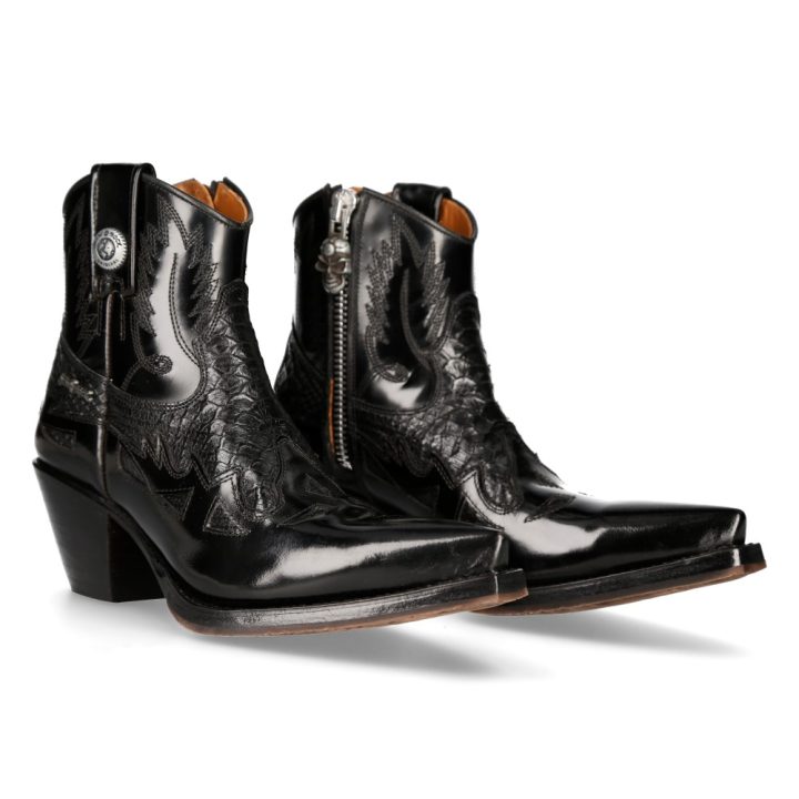 Bottines Noir New Rock M-7736C-C1